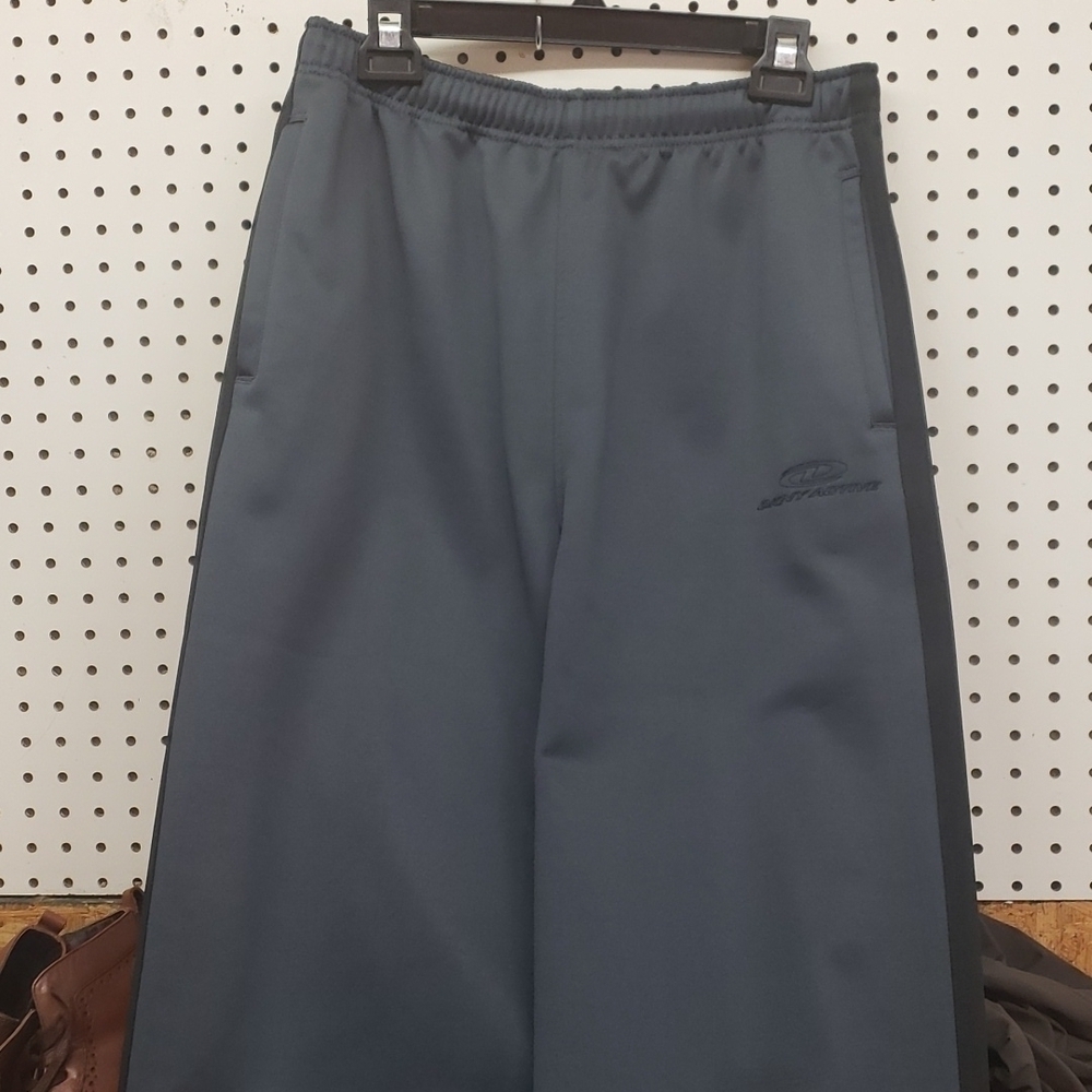 dkny active sweat pants men's size medium black and gray. EUC